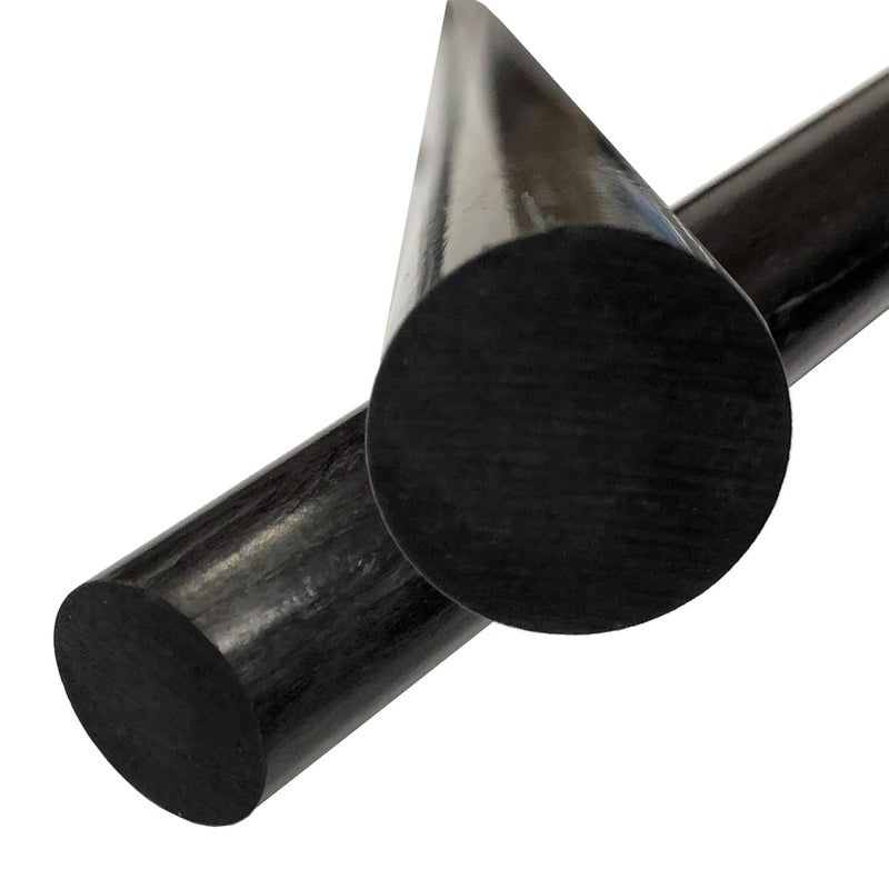 KARBXON 3mm x 1000mm Round Carbon Fiber Rod - Black Matte Finish - Industrial Grade - Carbon Fiber - Image 3